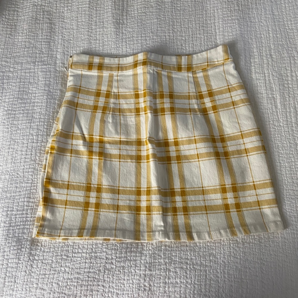 Clueless yellow plaid skirt
